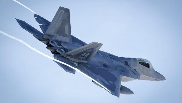 An F-22 Raptor in Alaska ( (US Air Force)