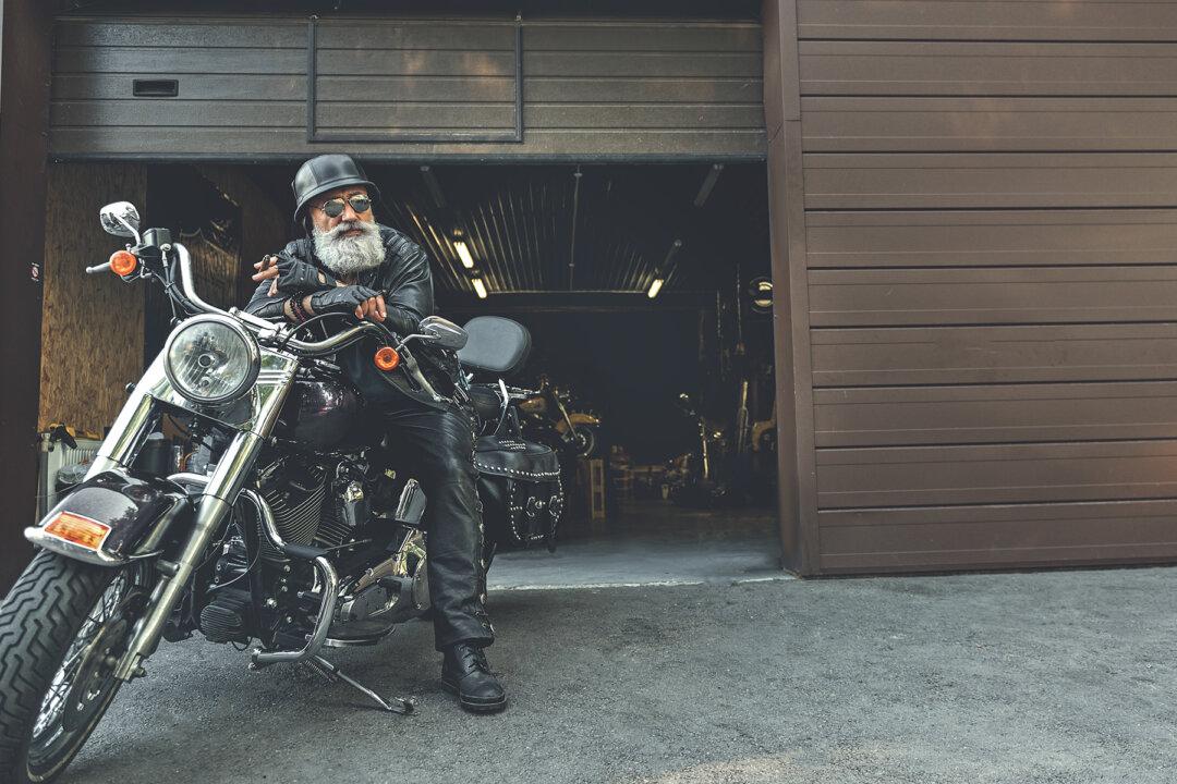 Biker Grandpa Would Do Anything for Granddaughter–Even If It Means Dancing With Pompoms