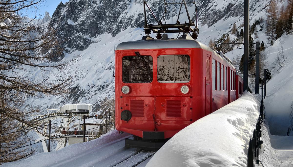 Men Spot Something Get Buried in Snow As Train Passes By, Start Digging to Save Its Life