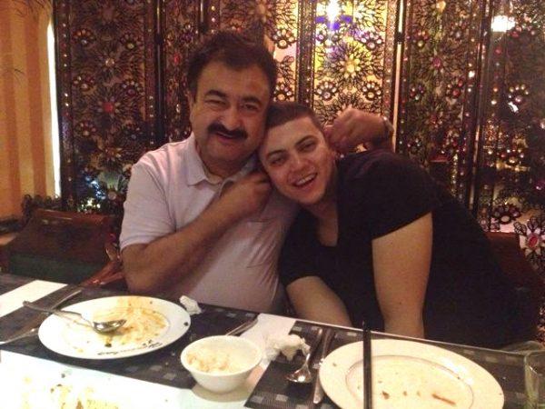 Adil Mijit with his son-in-law, Arslan Mijit Hidayat. (Courtesy of Arslan Mijit Hidayat)