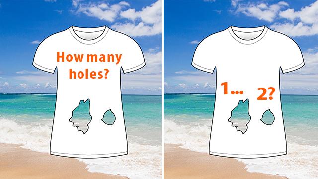 How Many Holes Does This Shirt Have? Only 1 Person in 7 Gets the Correct Answer