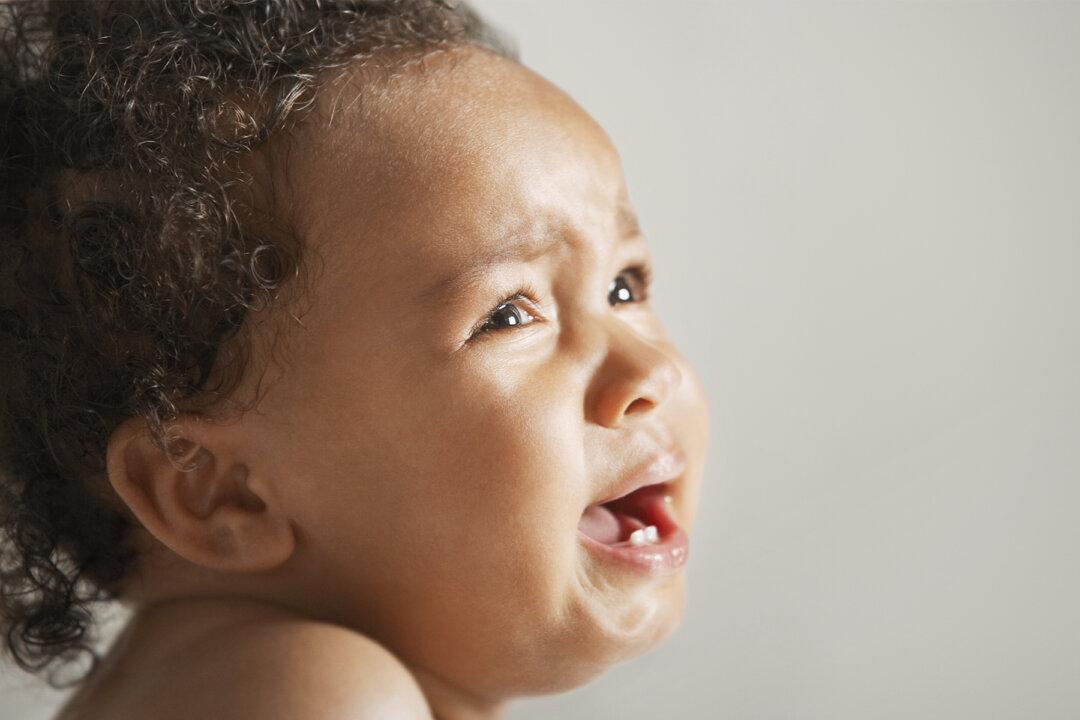 Double Take: Adorable Baby Bursts Into Tears After Realizing Dad Has Shaved His Head