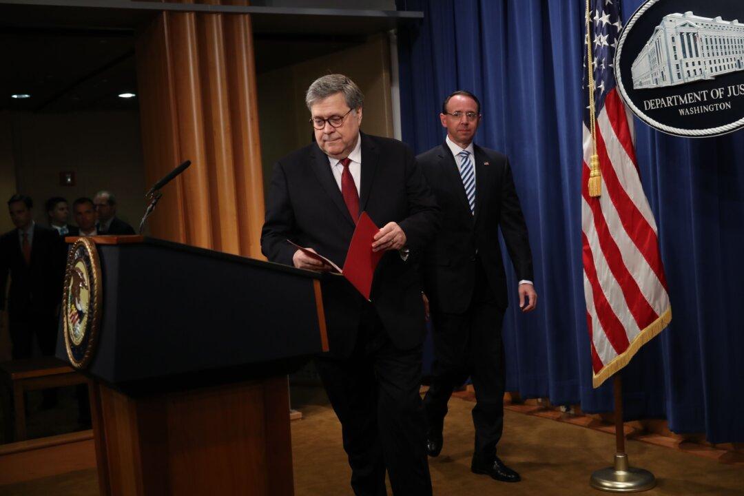 Barr: Mueller Probe Did Not Present Sufficient Evidence to Establish Obstruction-of-Justice Offense