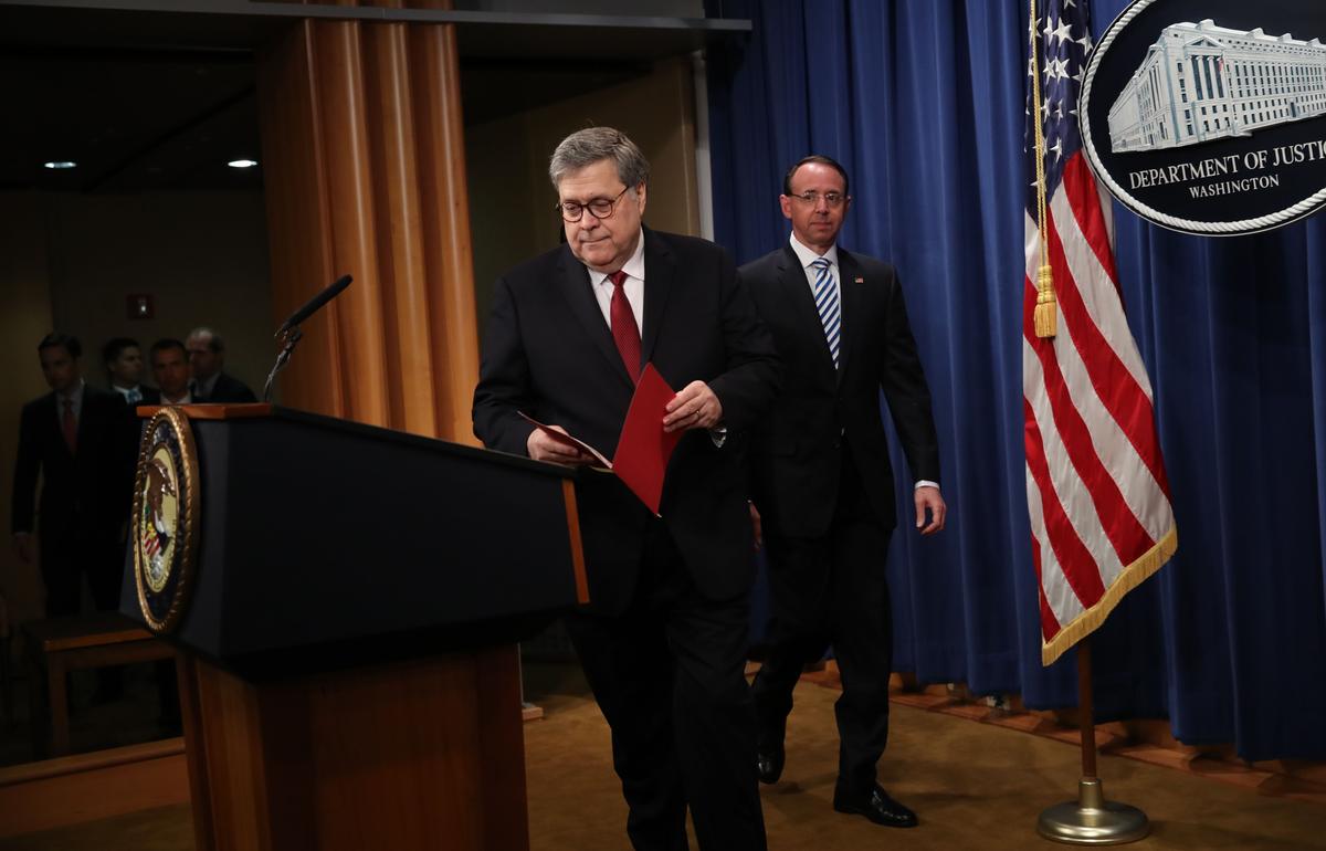 Barr: Mueller Probe Did Not Present Sufficient Evidence to Establish Obstruction-of-Justice Offense