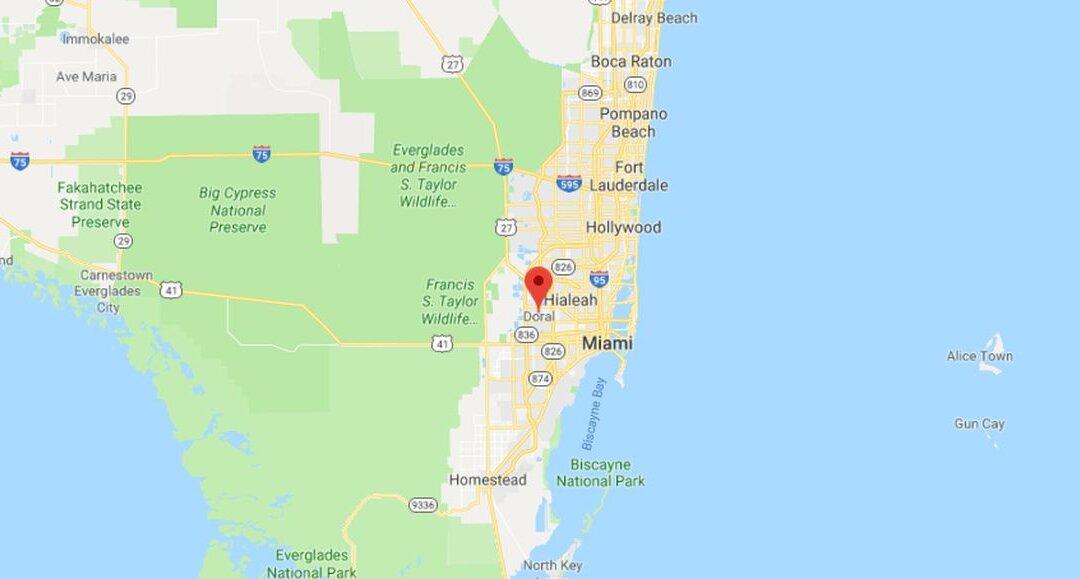 ‘School’ Misspelled at Crosswalk in Doral, Florida