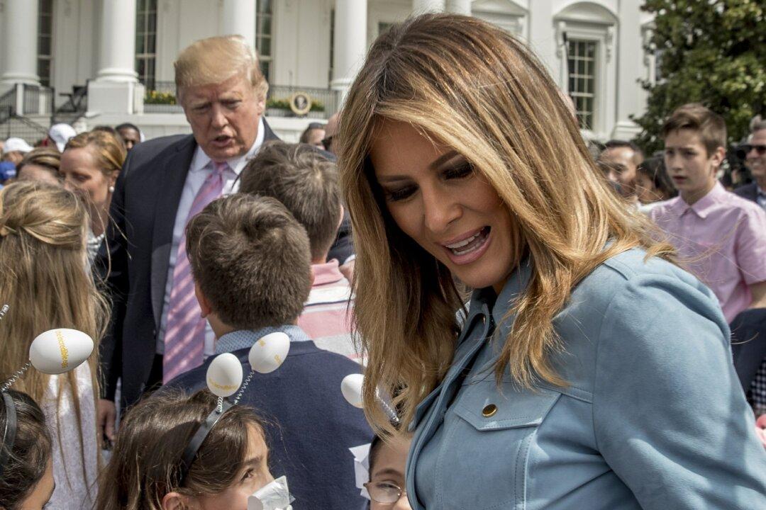 Trump Tells Child at White House Easter Egg Roll: The Wall Is ‘Being Built Now’