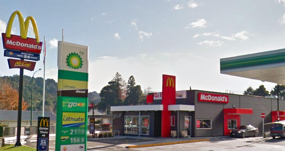 Hunter Makes a Pit Stop at McDonald’s Still Carrying His Kill