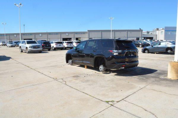 In all, about 124 tires and rims were stolen (Facebook/Slidell Police)