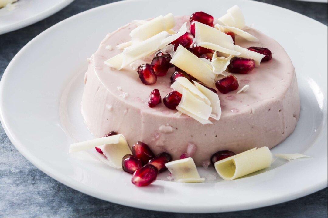Pink Peppercorn-Pomegranate Panna Cotta
