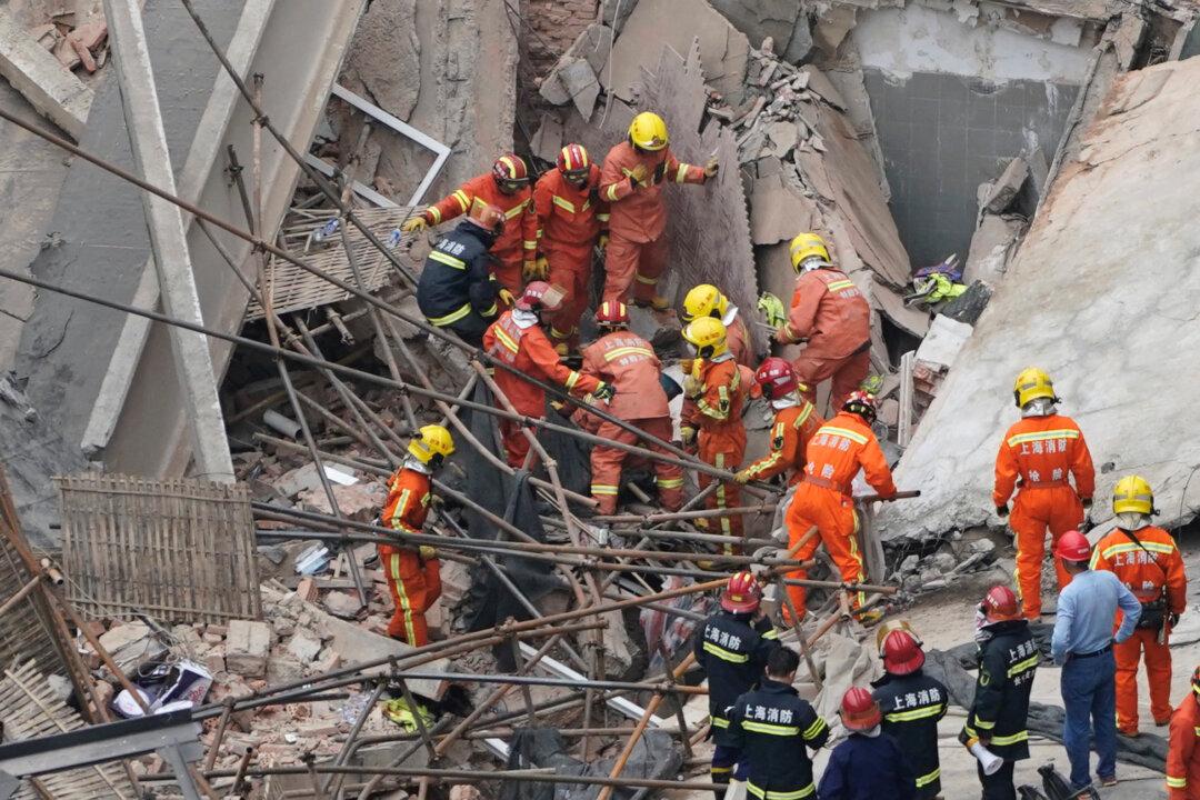 At Least 5 Dead, 9 Trapped in Shanghai Building Collapse