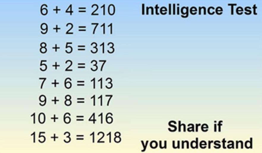 Intelligence Test Goes Viral on Facebook, but It’s More Simple Than It Looks
