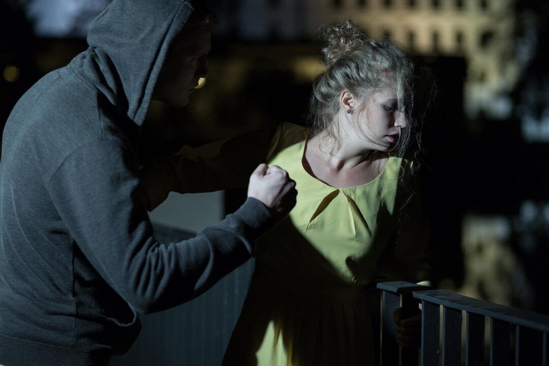 Video: Man Beating Ex-Wife on Street Knocked Down With Flying Headbutt From Stranger