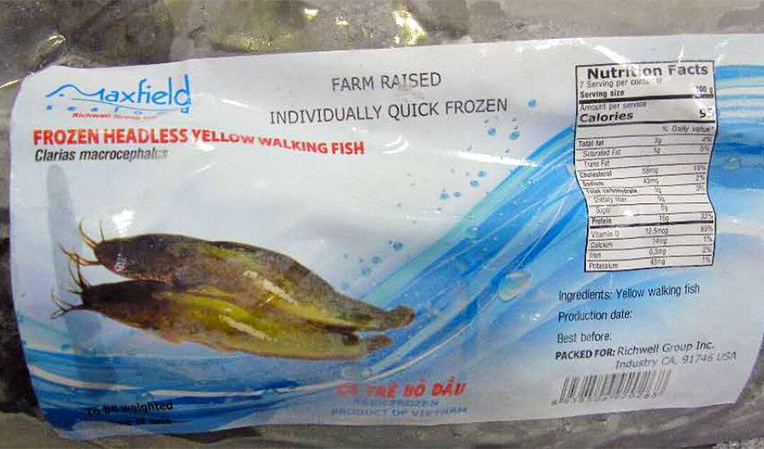 160,000 Pounds of Frozen Fish Recalled Over Fears for Food Safety