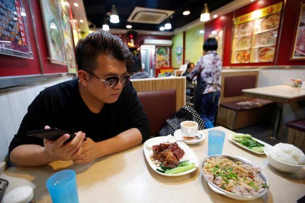 Independence activist Paladin Cheng is pictured inside a restaurant in Hong Kong, China on Jan. 8, 2019. (James Pomfret/Reuters)