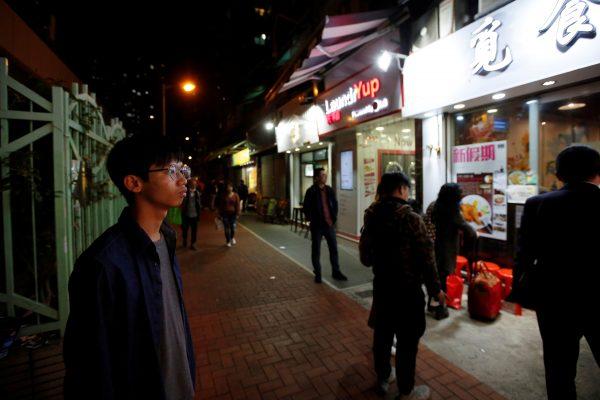 Independence activist Tony Chung is pictured in a street in Hong Kong, China on Jan. 8, 2019. (James Pomfret/Reuters)