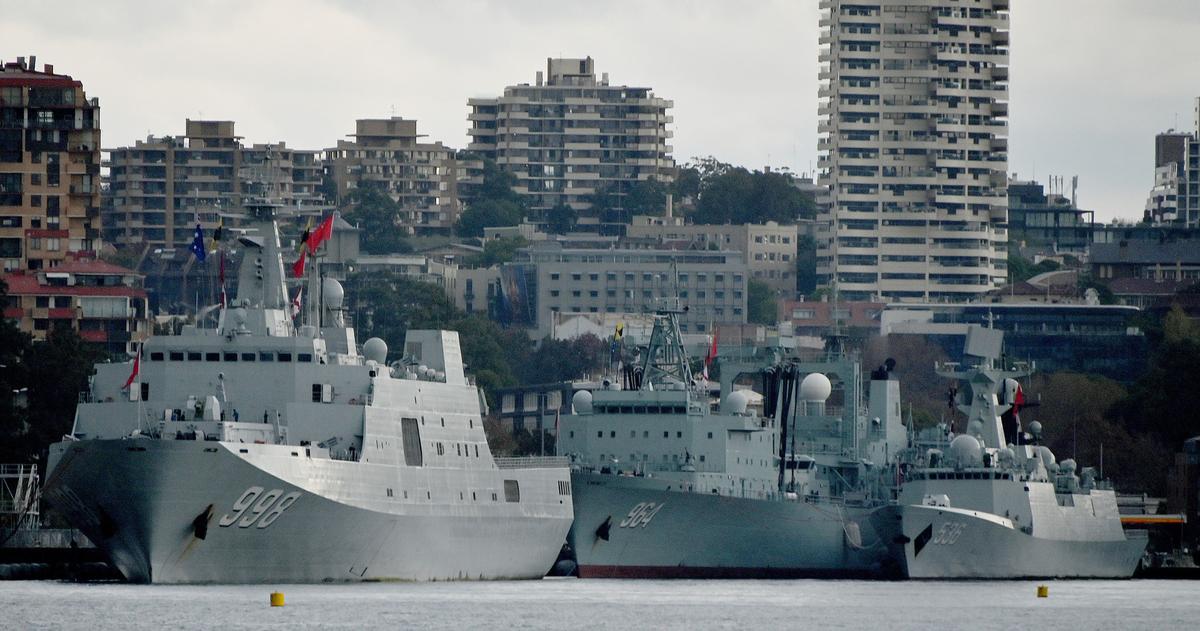 Three People’s Liberation Army Ships Dock in Sydney Harbour for 4 Day Stopover