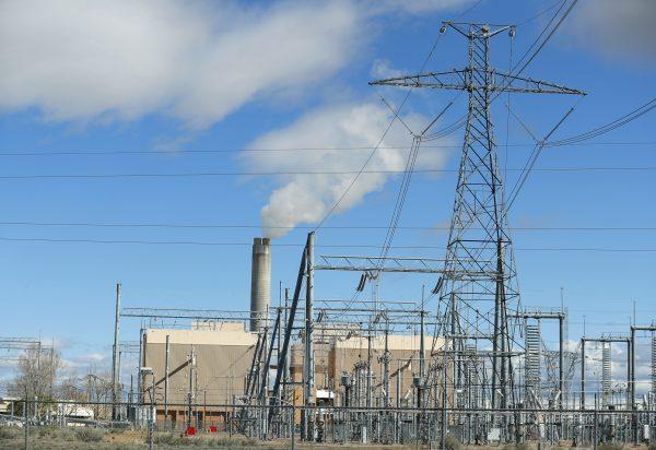 Power lines outside Delta, Utah, on March 28, 2016. (George Frey/Getty Images)