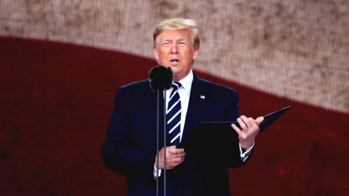 Trump Reads Prayer at D-Day Event before Meeting With Merkel