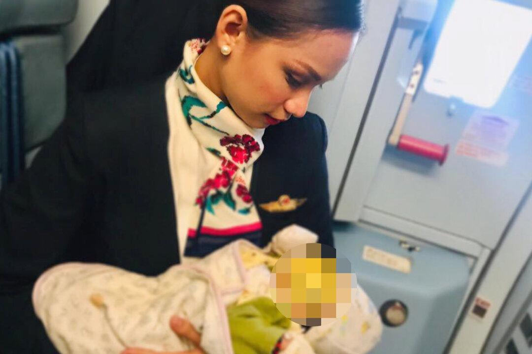 Flight Attendant Breastfeeds Baby Mid-Air When Mother Runs Out of Milk Formula