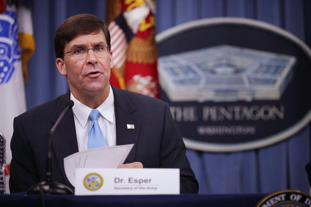 US Defense Chief Esper Cautions Europe to be Wary of China