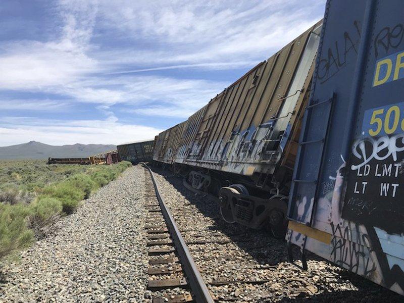 Train Derails Near Nevada-Utah Line; No Injuries Reported