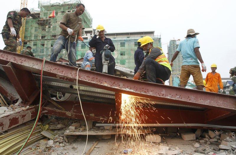 7 Workers Dead, 23 Injured in Cambodia Building Collapse