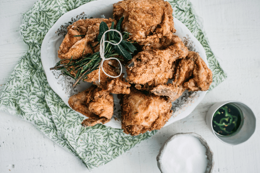 Buttermilk and Herb-Fried Chicken With Hot Honey