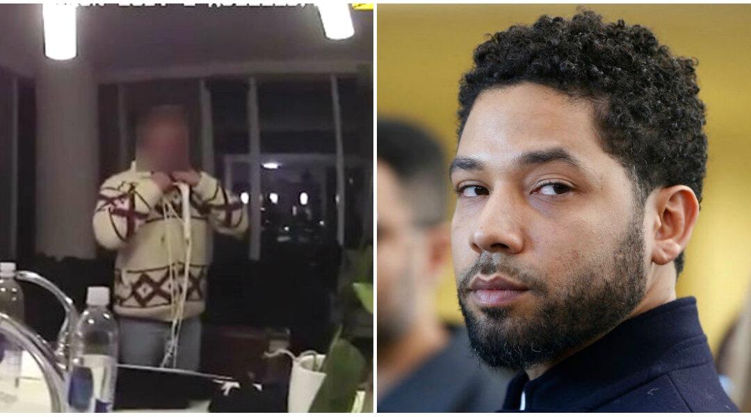 Disturbing Videos Show Actor Jussie Smollett With White Rope Around His Neck
