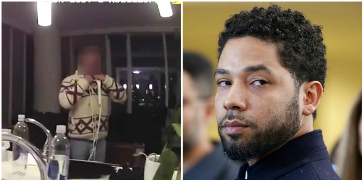 Disturbing Videos Show Actor Jussie Smollett With White Rope Around His Neck