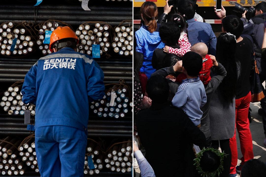 Man Crushed Under Steel Bars, Passersby Run to His Rescue