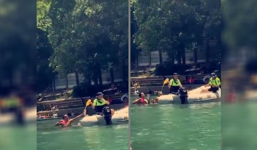 Viral Video Shows Texan Boaters Trying to Chug Liquor Before Police Dump It Into River