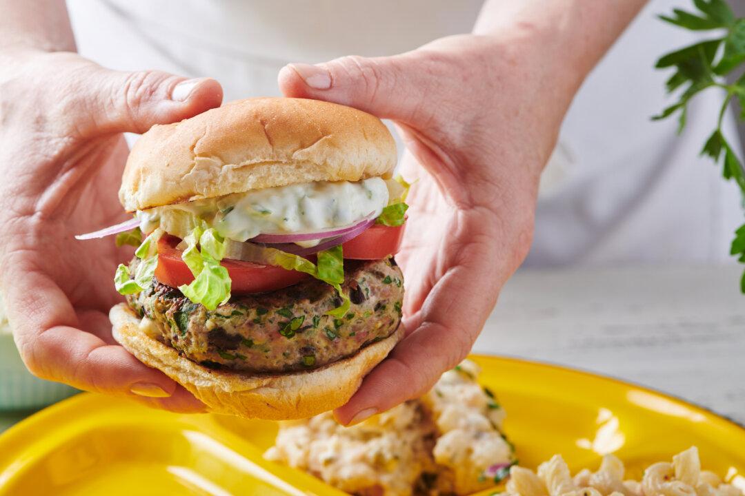 A Mediterranean Makeover for Turkey Burgers