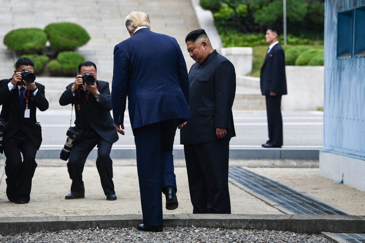 Video Shows Trump Entering North Korea With Kim Jong Un
