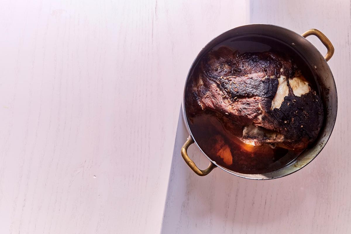 Magic Pork Shoulder and Spicy Tomatillo-Lime Sauce