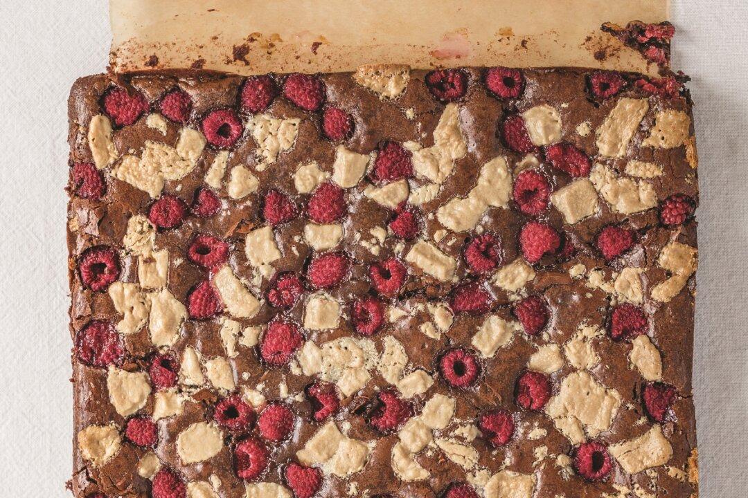 Raspberry Halva Brownies