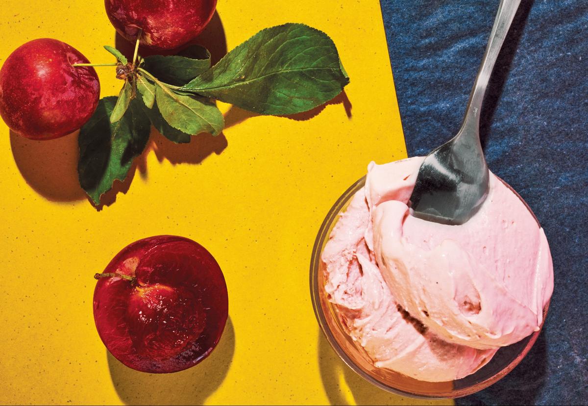 Vanilla Plum Ice Cream