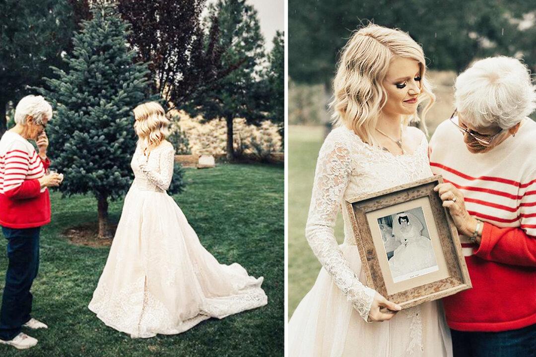 Bride Wears Grandmother’s Wedding Dress That Hasn’t Been Worn Since 1962