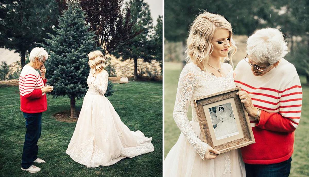 Bride Wears Grandmother’s Wedding Dress That Hasn’t Been Worn Since 1962