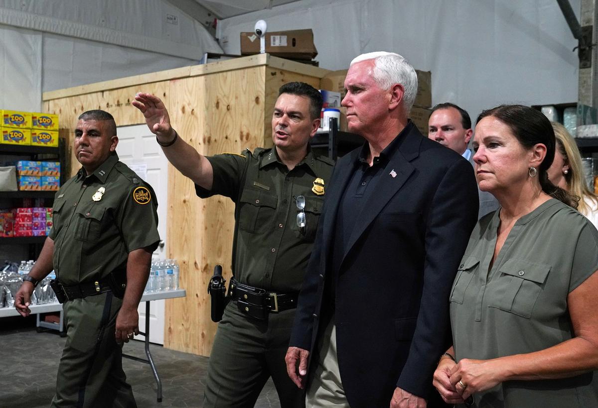 Pence Visits Migrant Detention Center in Texas, Says Immigration System ‘Overwhelmed’