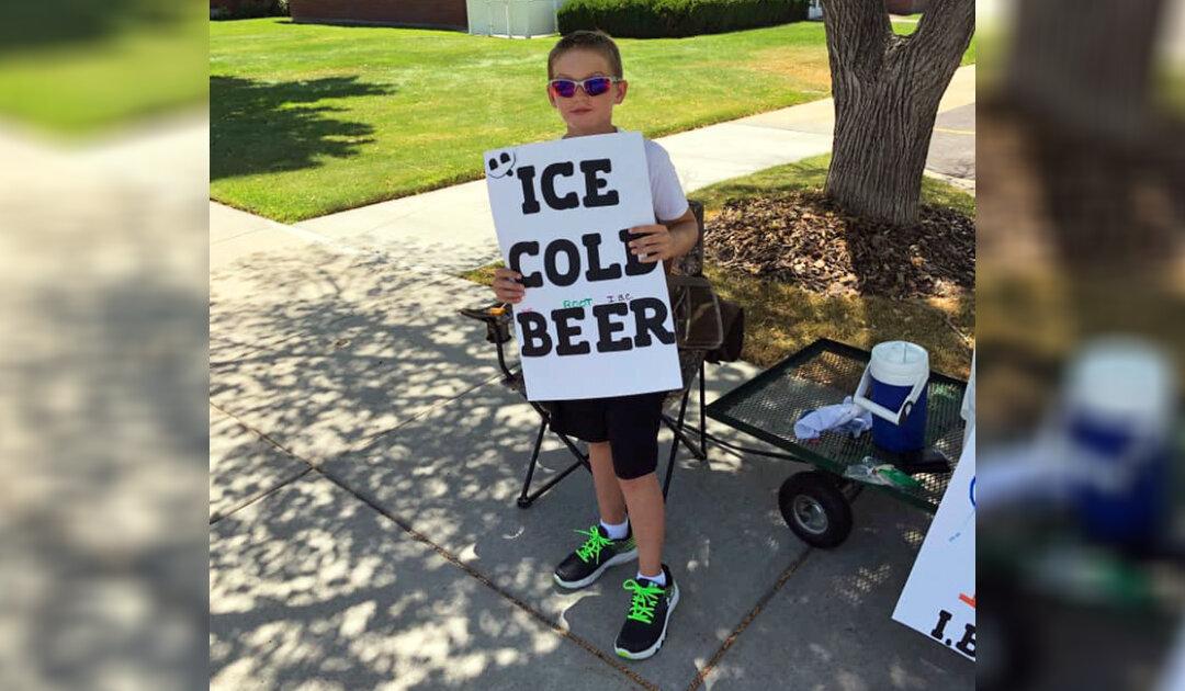 Police Question Child After Neighbors Report Him for Selling ‘Ice Cold Beer’