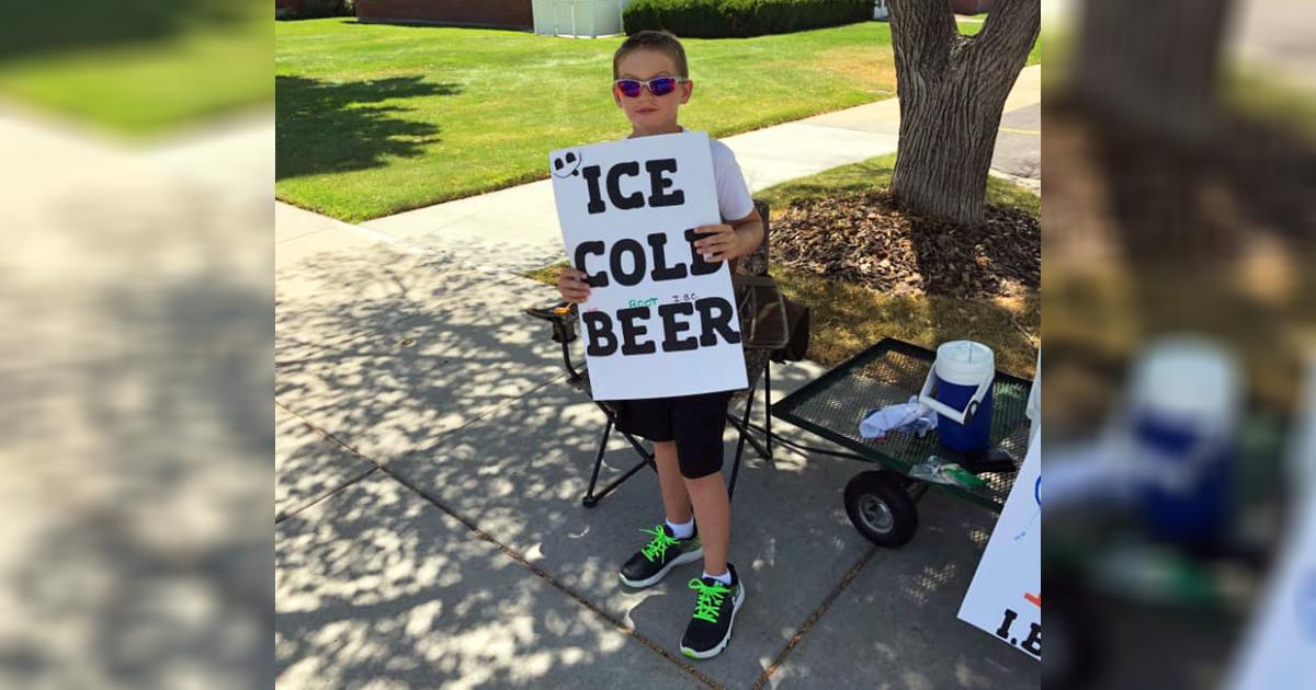Police Question Child After Neighbors Report Him for Selling ‘Ice Cold Beer’