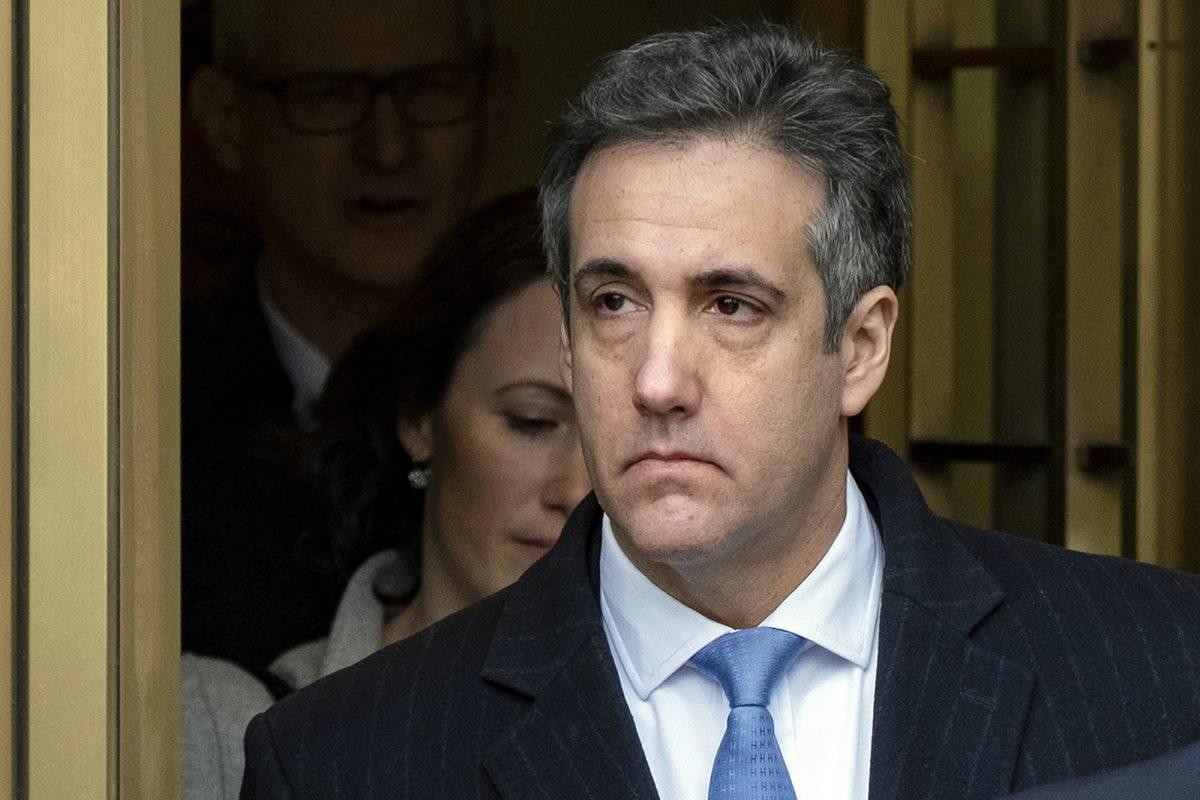Michael Cohen, President Donald Trump's former lawyer, leaves federal court after his sentencing in New York on Dec. 12, 2018. (Craig Ruttle, File/AP Photo)