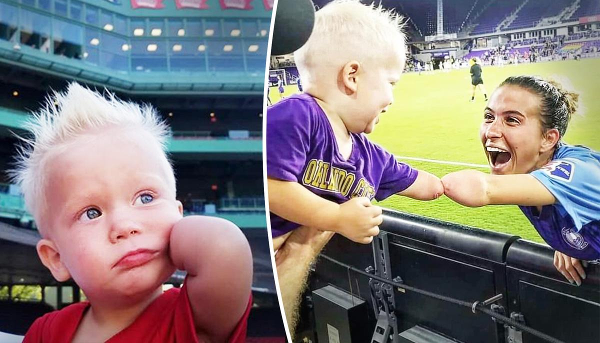 Photo: Boy With Limb Difference ‘Fist Bumping’ With Soccer Star Goes Insanely Viral–Now, the Story Behind It
