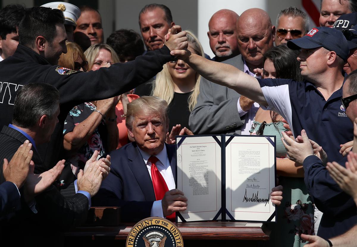 Trump Signs 9/11 Bill Extending Compensation for First Responders