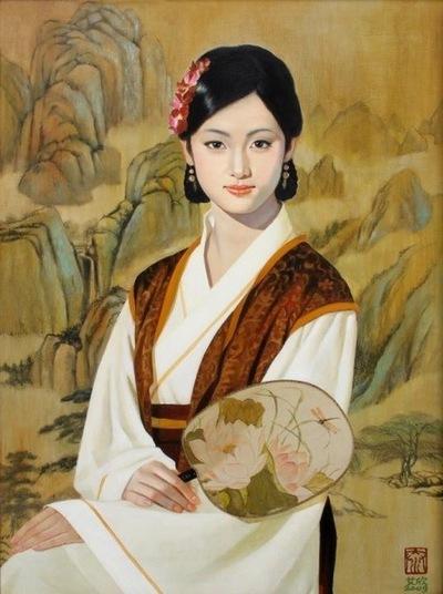 Another painting Zheng Aixin planned to submit for the International Figure Painting Competition. (Minghui.org)