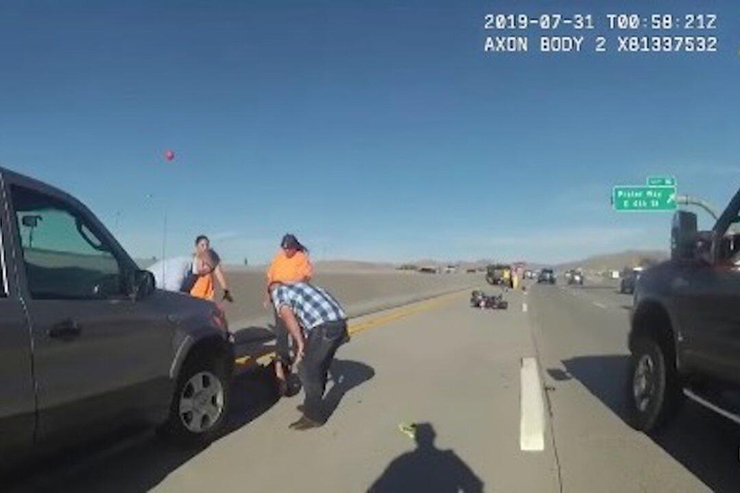 Nevada Troopers Praise Good Samaritans for Helping Lift SUV Off Trapped Motorcyclist