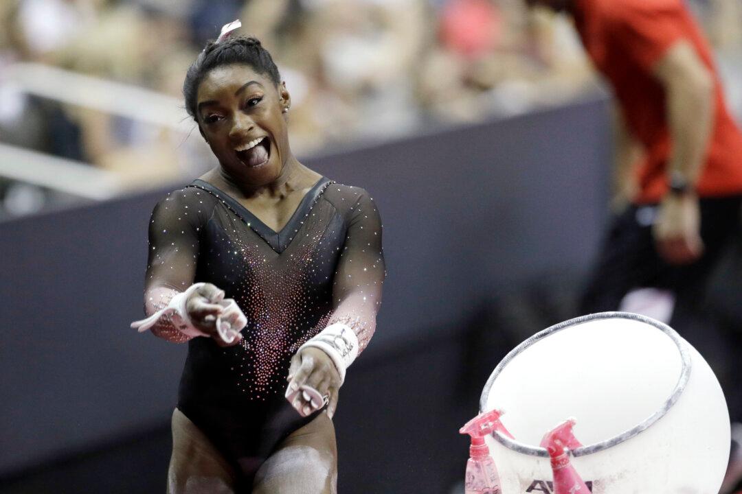 Simone Biles Makes History Again With Jaw-dropping Triple-Double in Floor Exercise