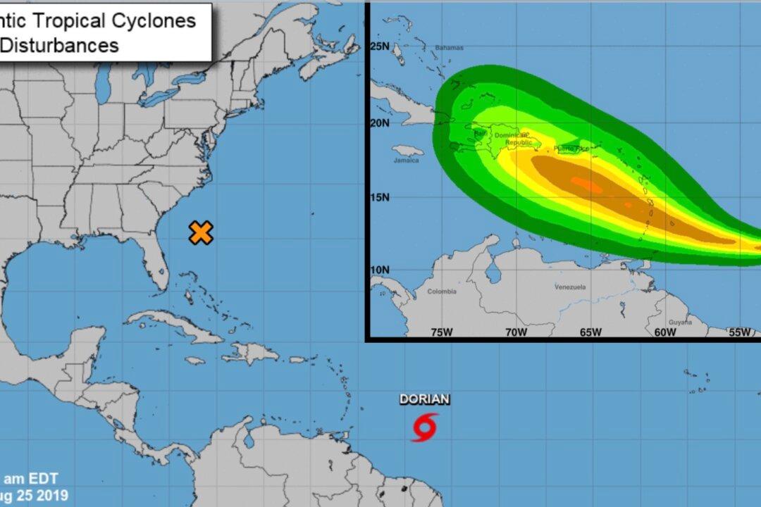 Tropical Storm Dorian Expected to Reach Hurricane Strength by Tuesday