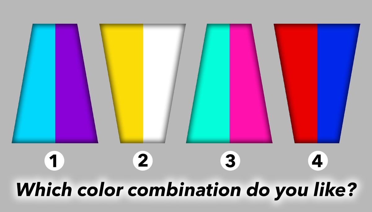 Psychology Test: The Color Combinations You Pick Can Reveal Your Personality