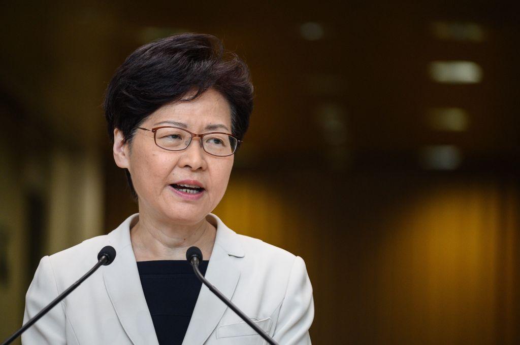 Hong Kong Leader Denies Beijing Won’t Let Her Resign